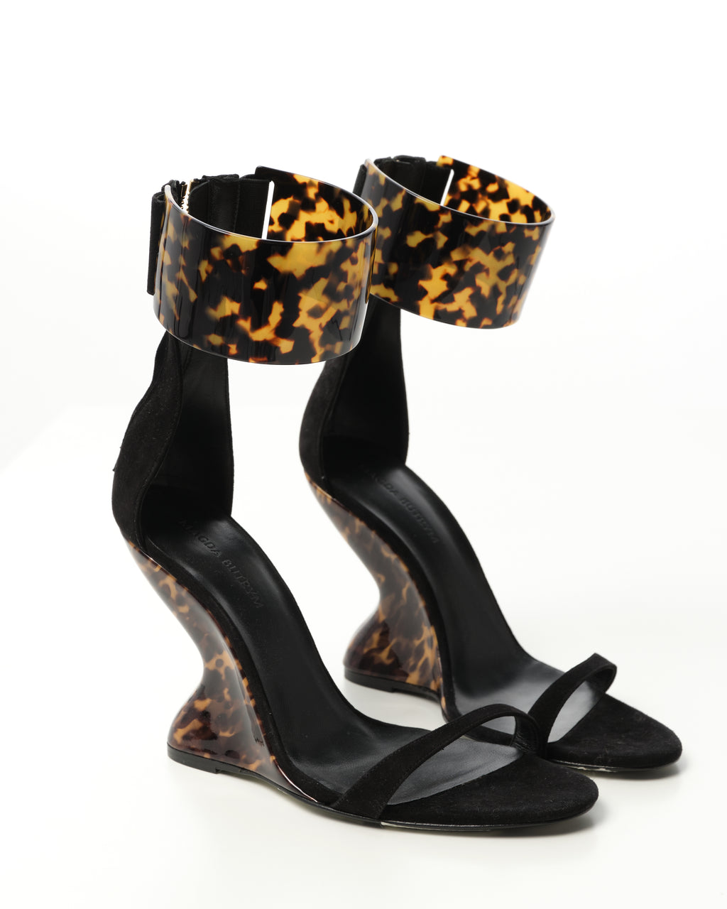 Tortoiseshell Wedge Sandals