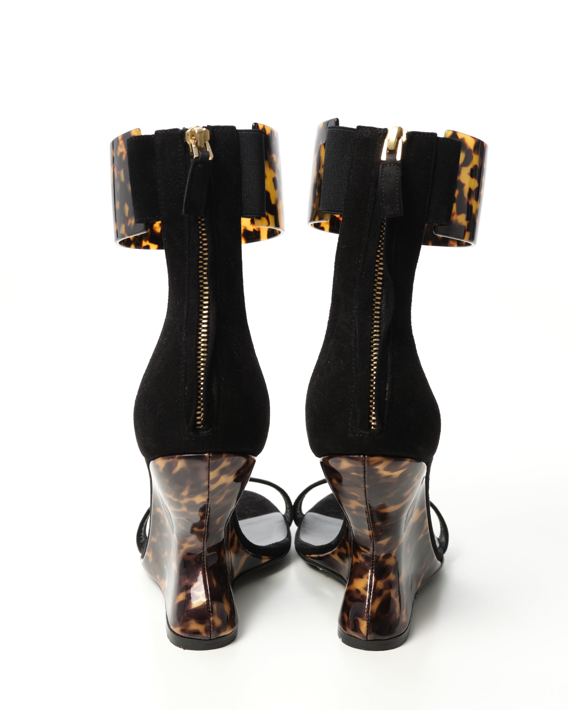 Tortoiseshell Wedge Sandals