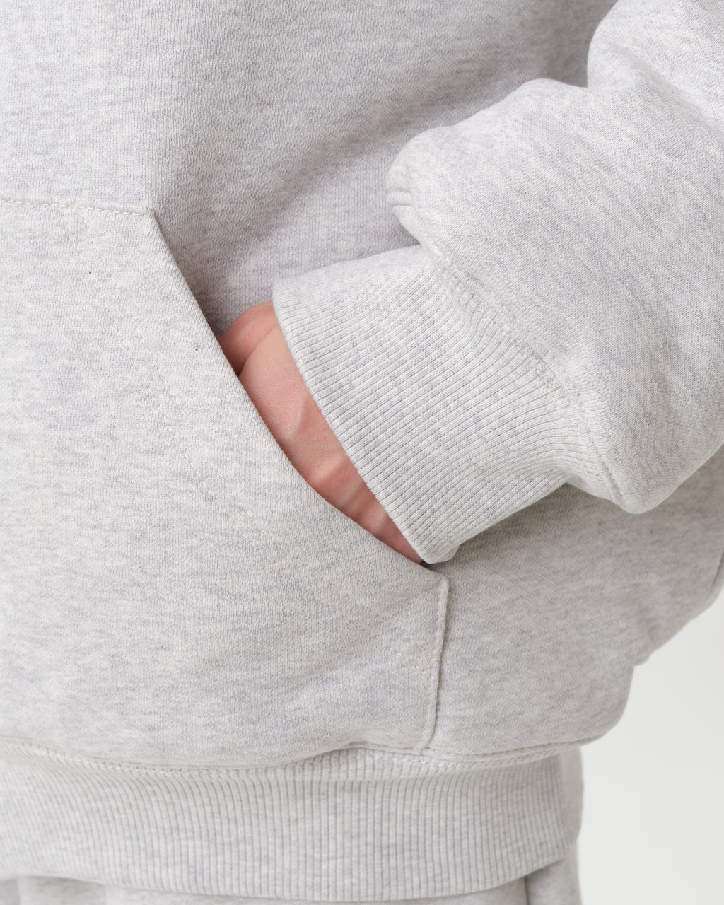 Lace-Detail Zip-Up Hoodie