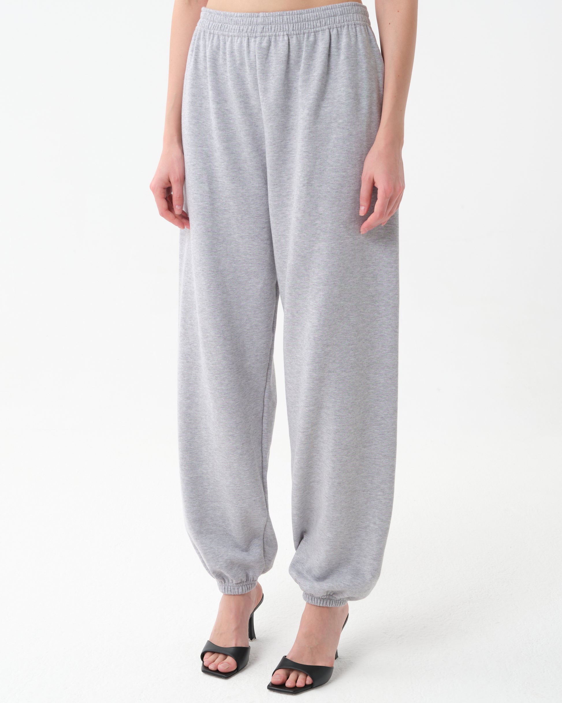 Elastic Sweatpants in Cotton