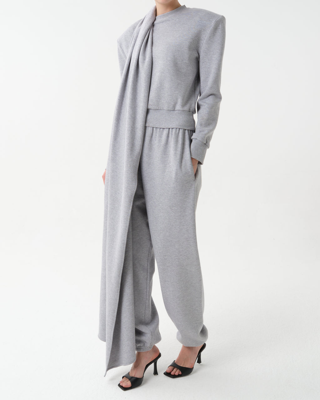 Elastic Sweatpants in Cotton