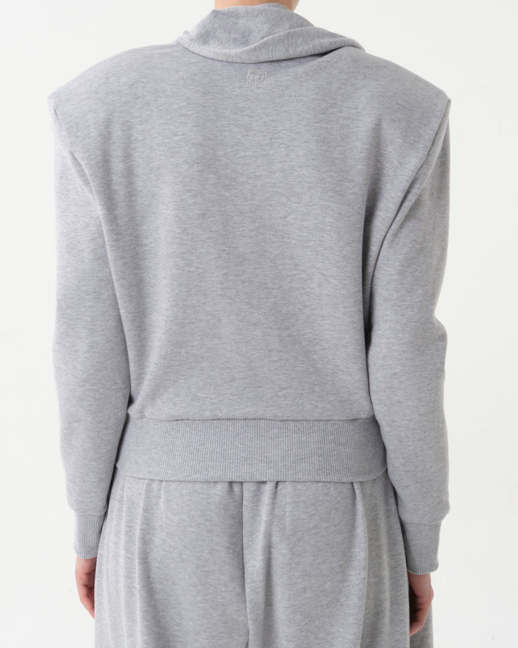 Draped Scarf Sweatshirt