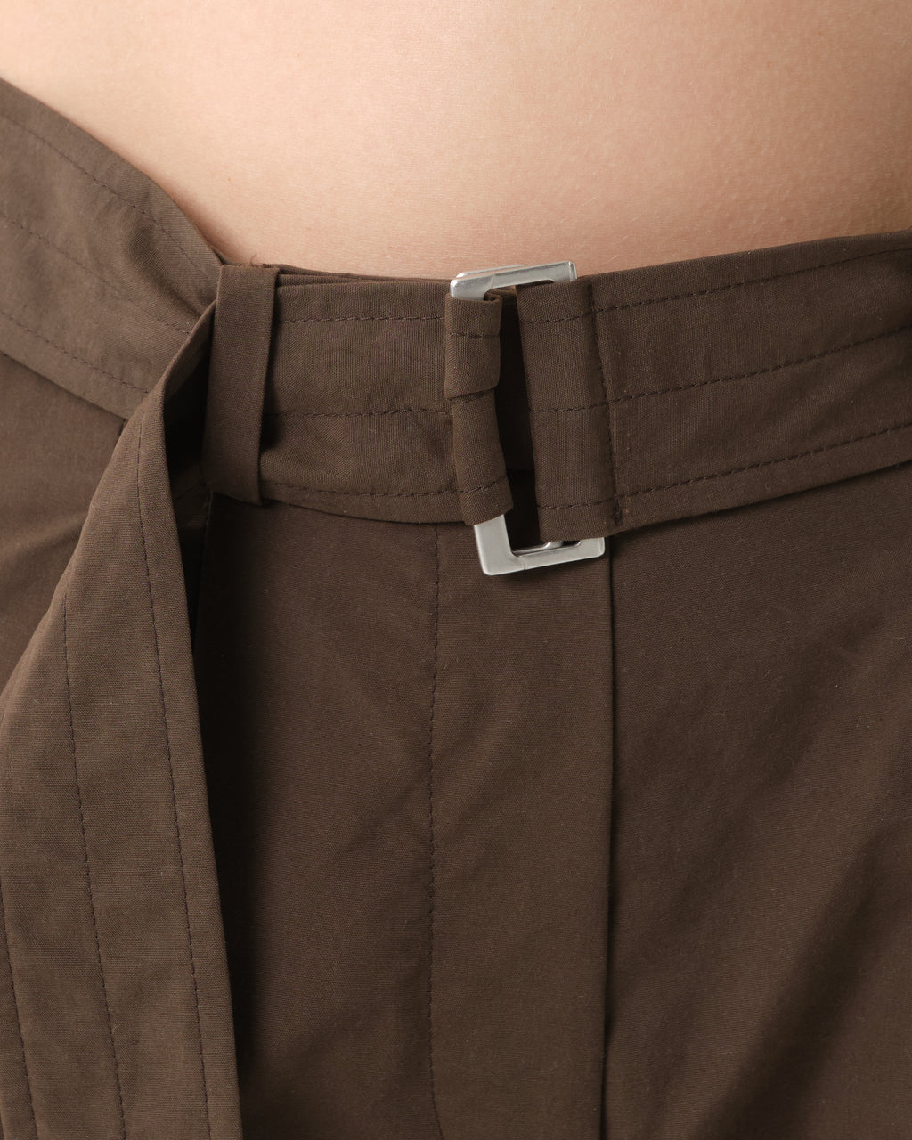 Wide-Leg Belted Trousers