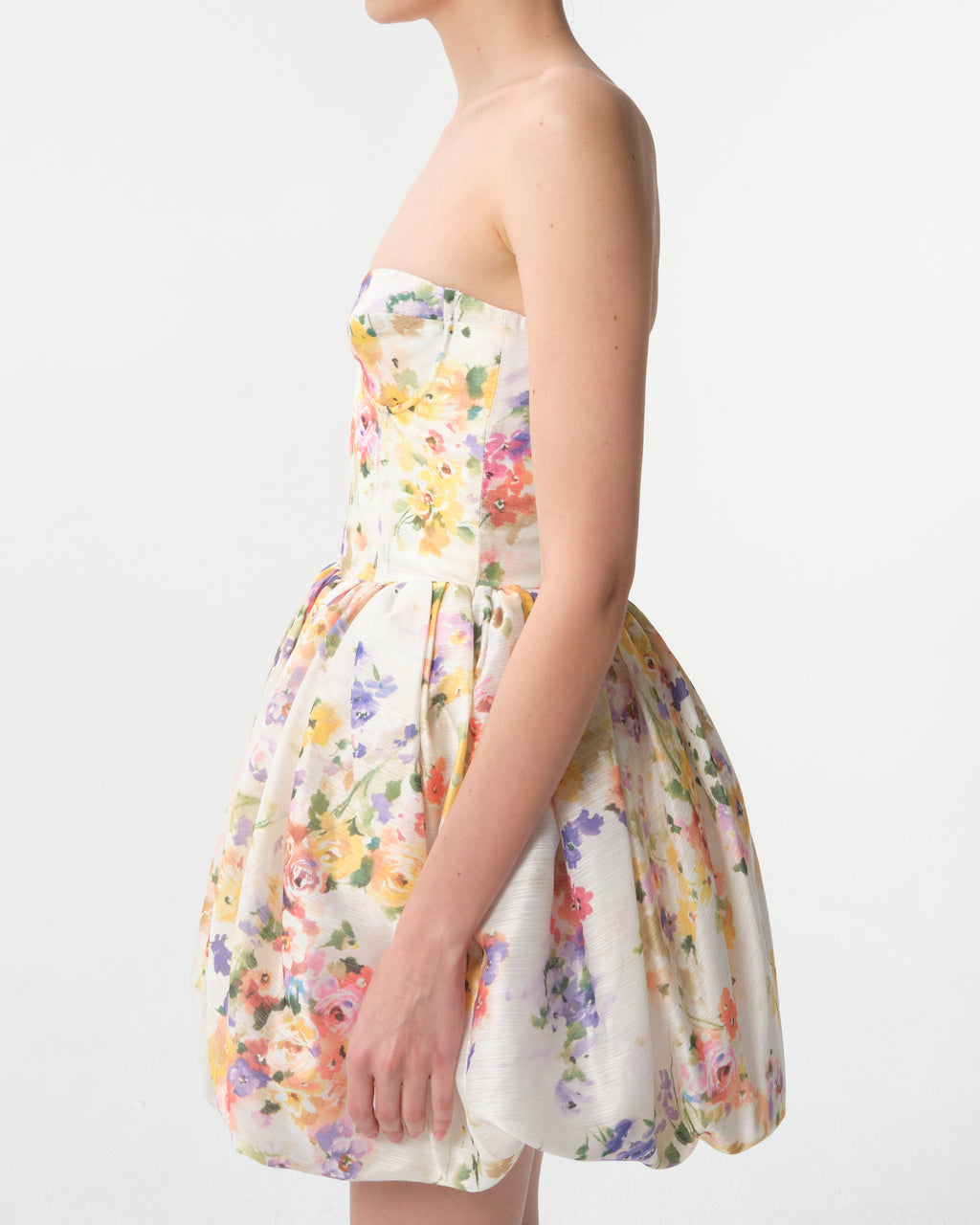 Floral Print Balloon Dress