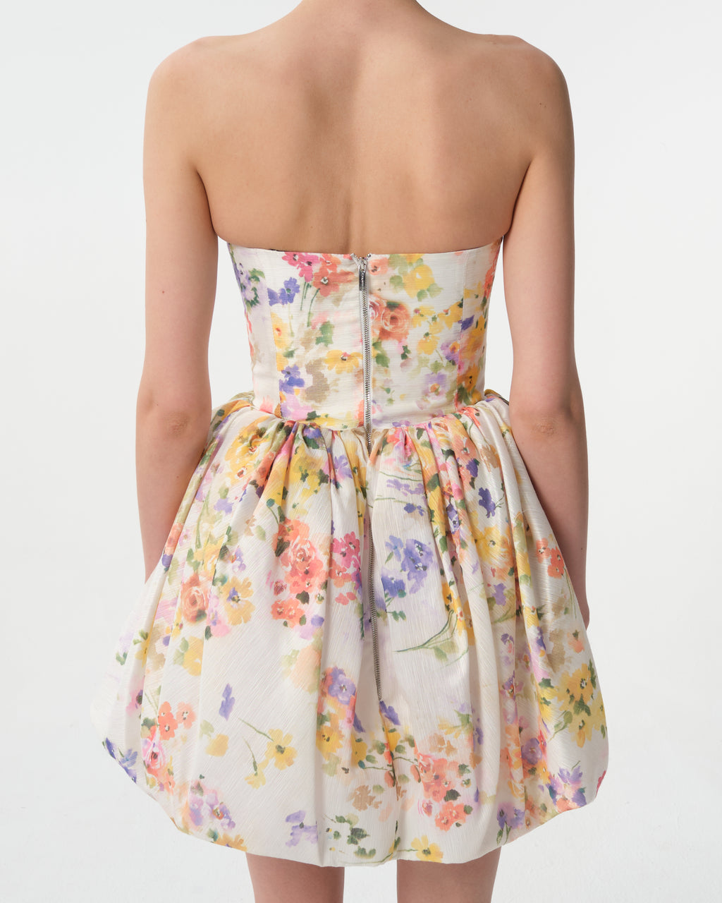 Floral Print Balloon Dress