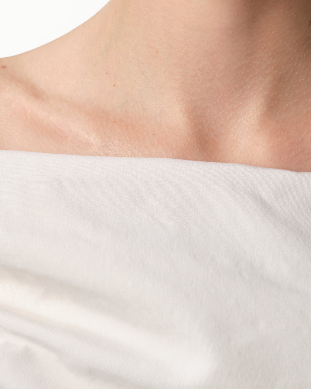 Off-The-Shoulder Draped Silk Top