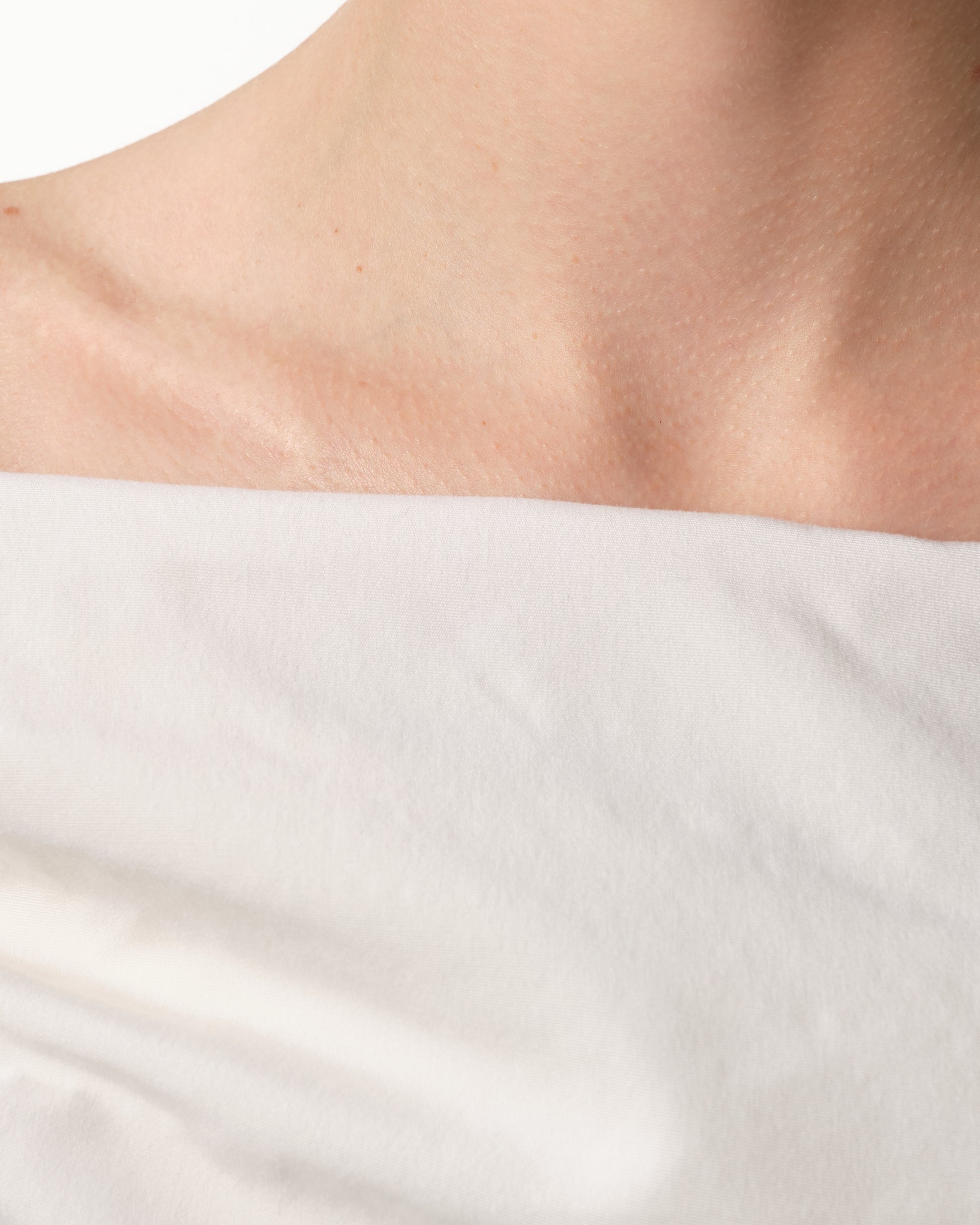 Off-The-Shoulder Draped Silk Top