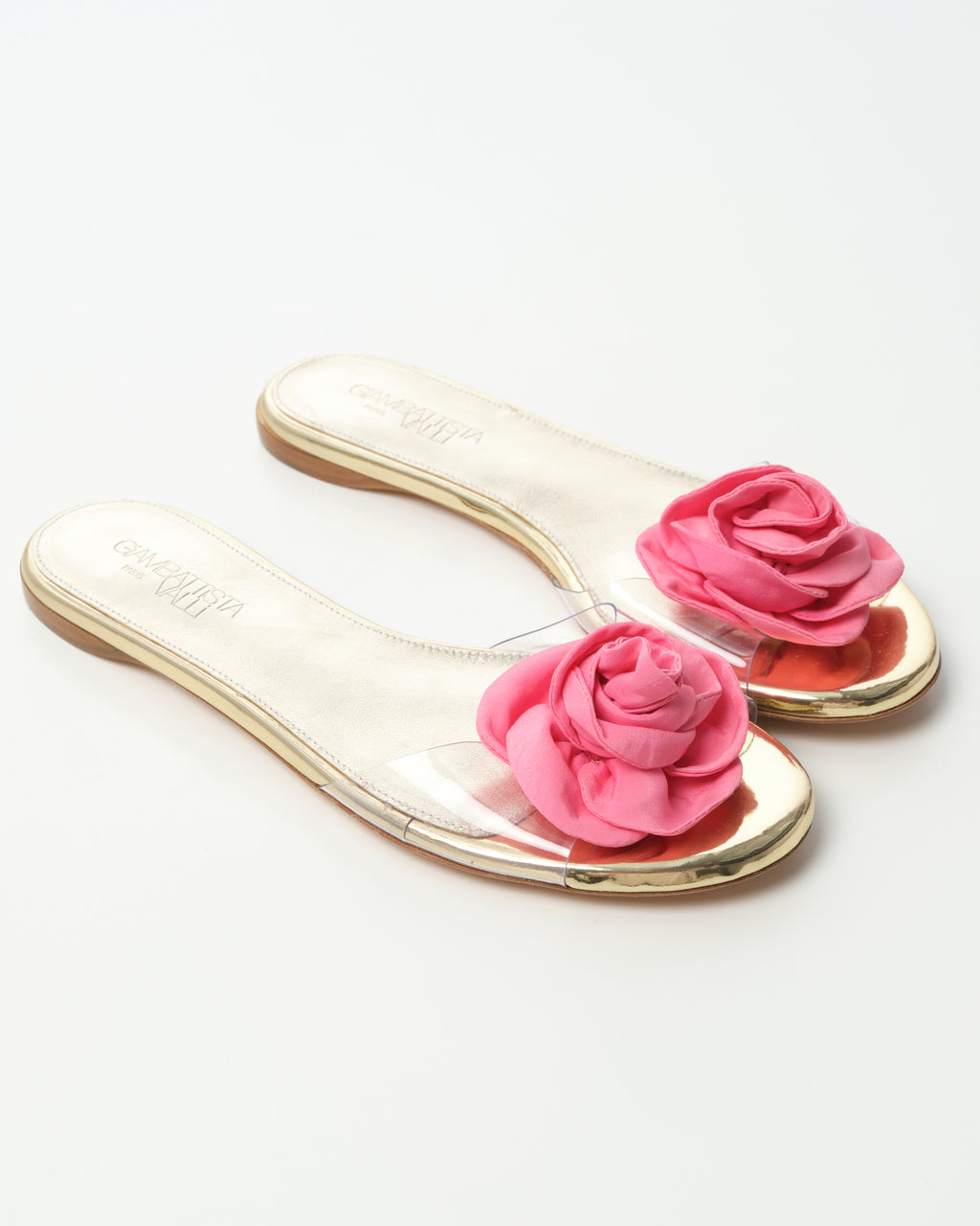 Rosette Flat Sandals