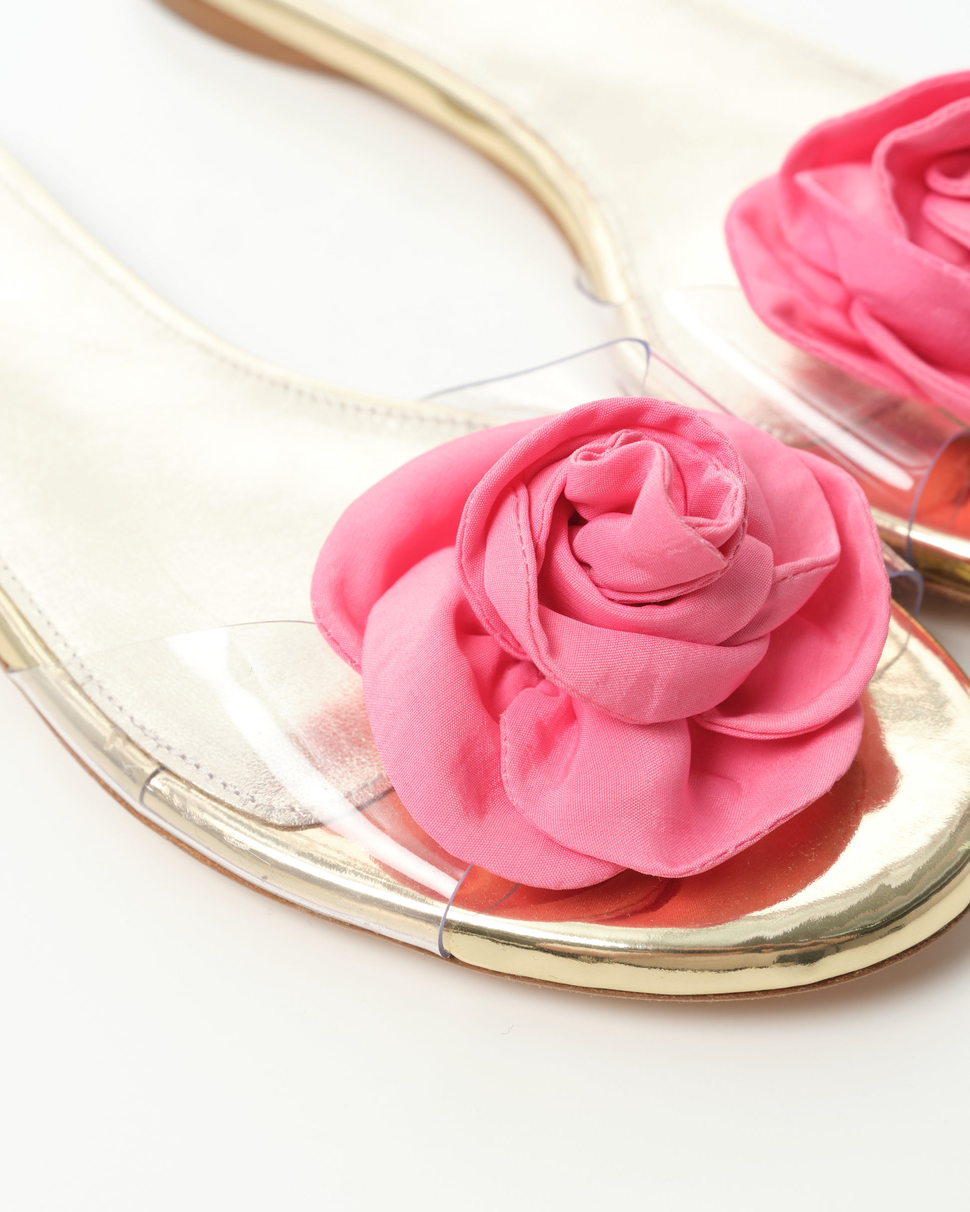 Rosette Flat Sandals