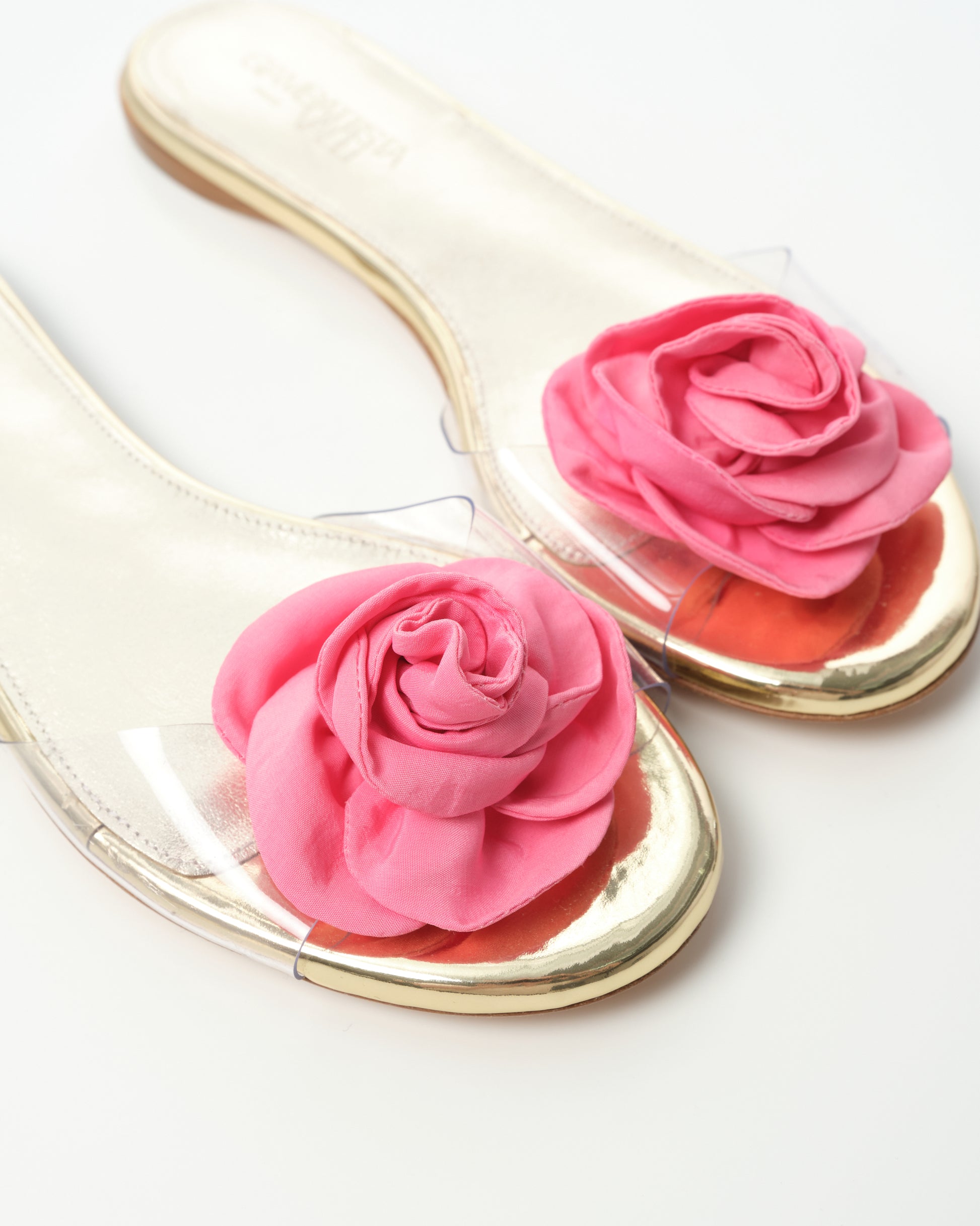Rosette Flat Sandals