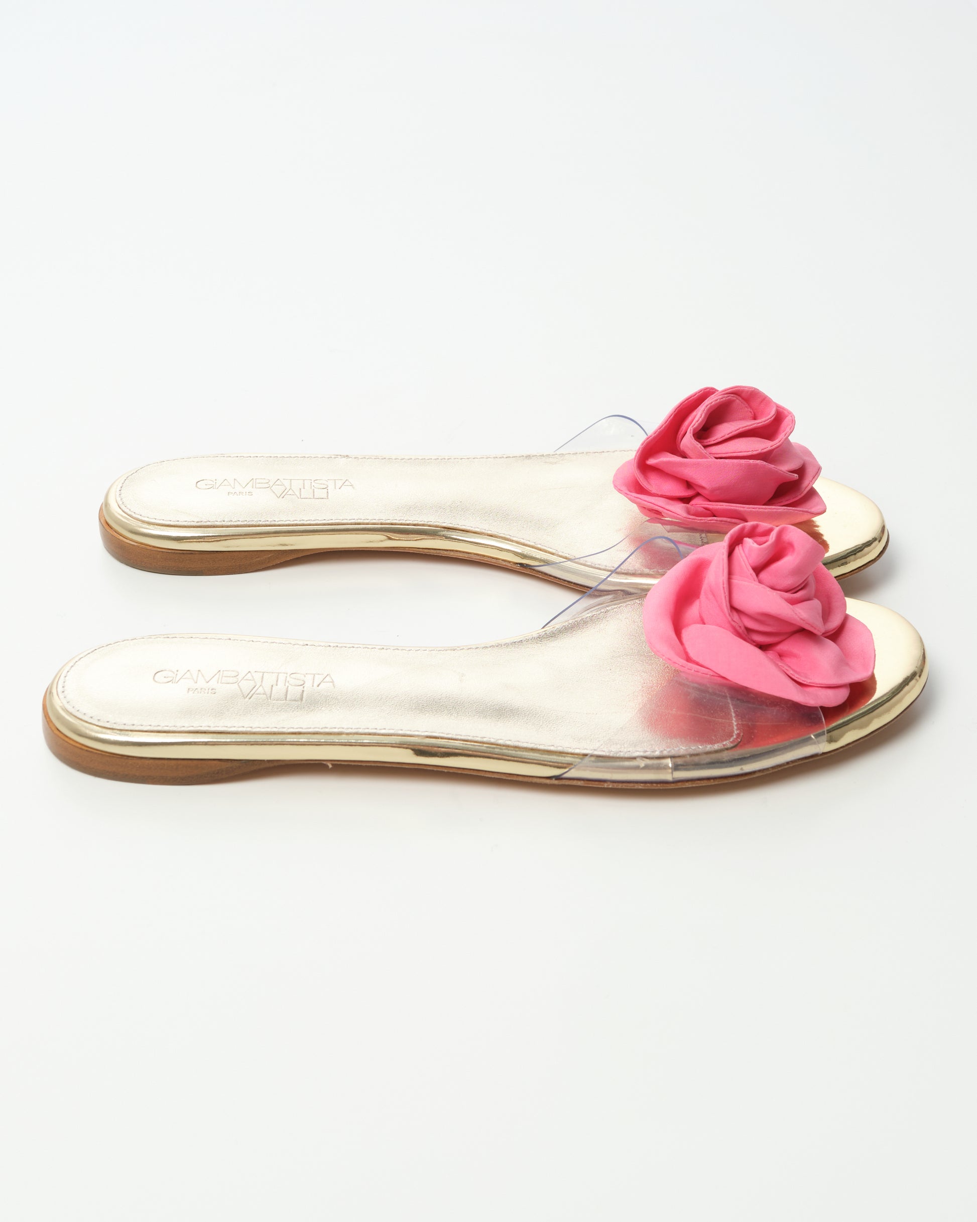 Rosette Flat Sandals