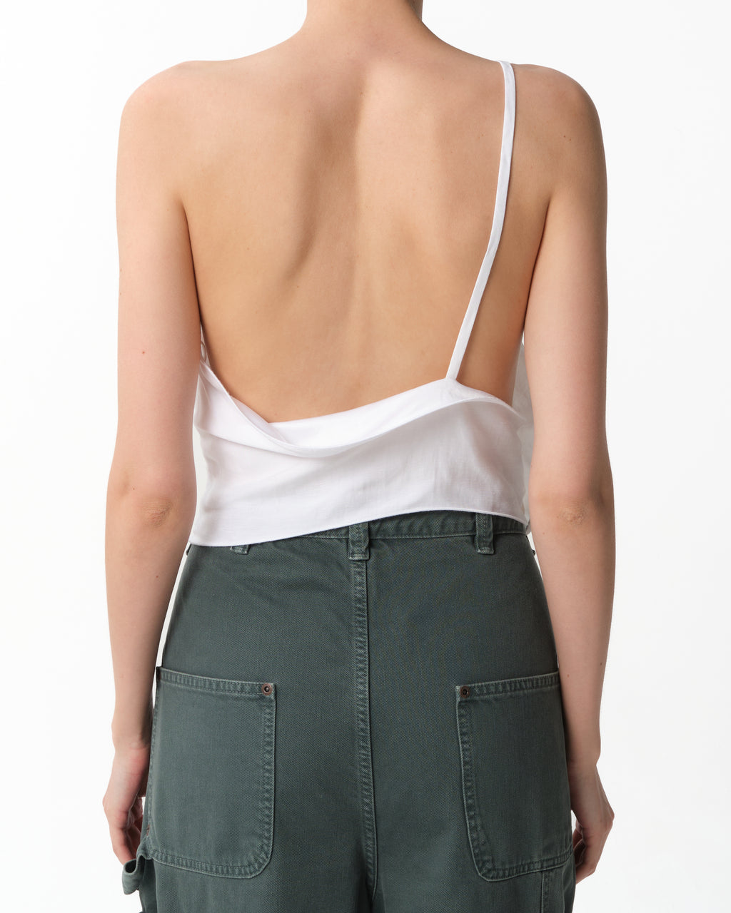 One-Shoulder Draped Top