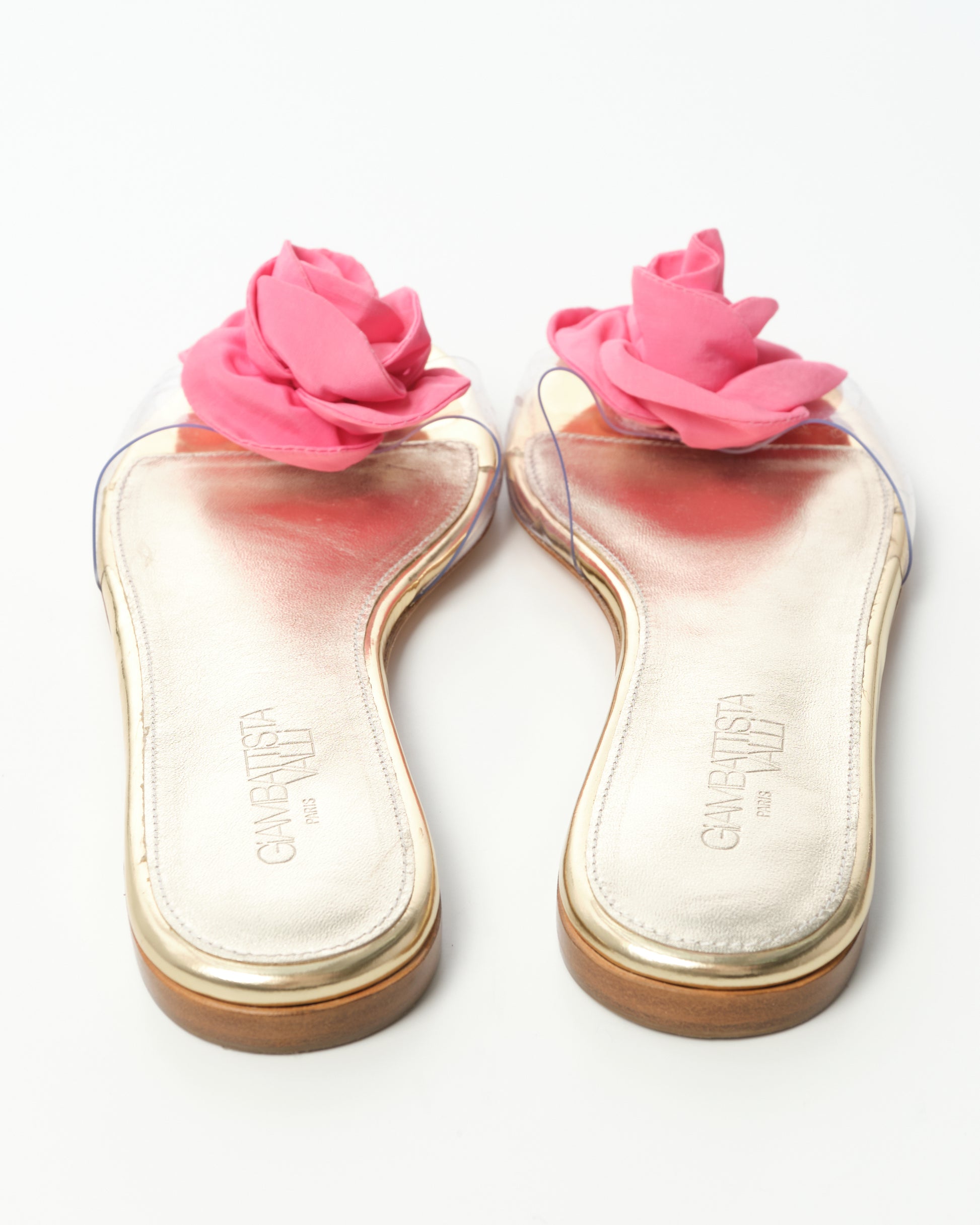 Rosette Flat Sandals