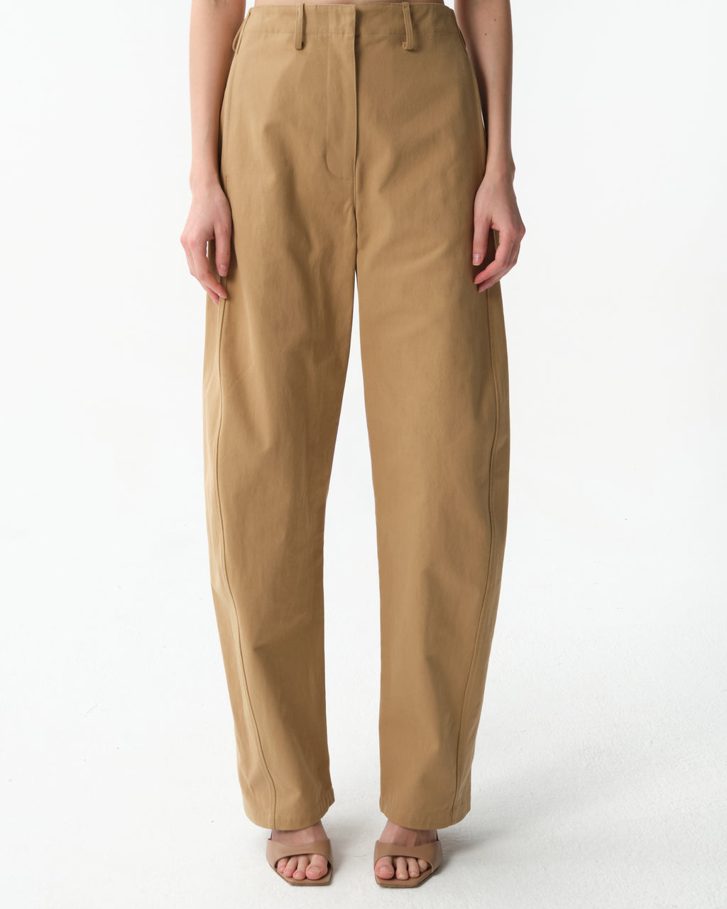 Cotton Wide-Leg Trousers