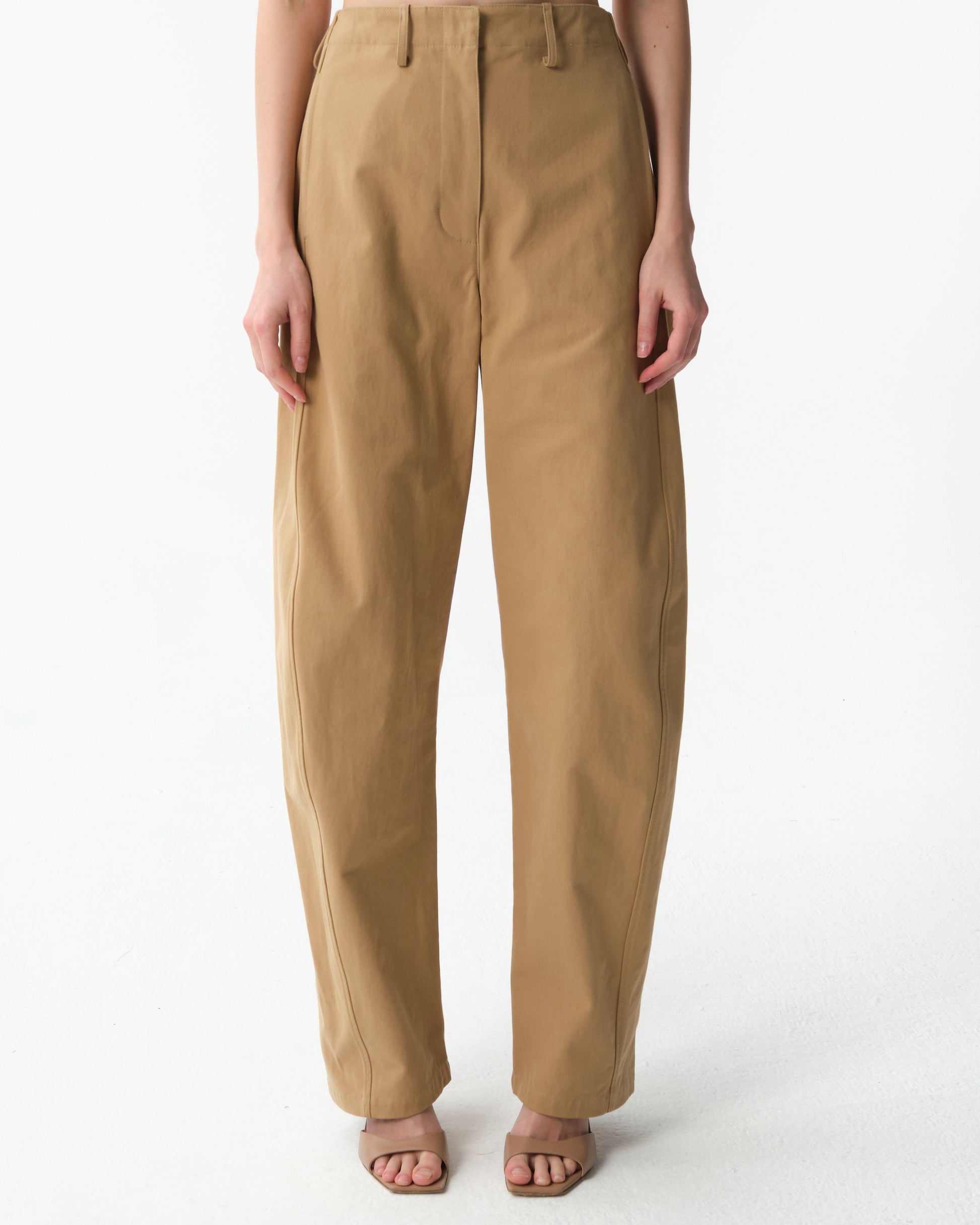 Cotton Wide-Leg Trousers