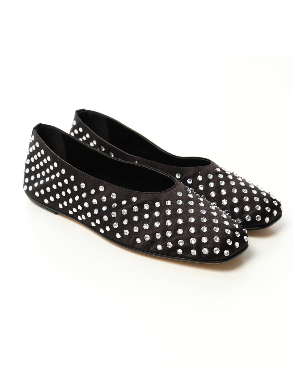 Crystal-Embellished Ballerina Shoes