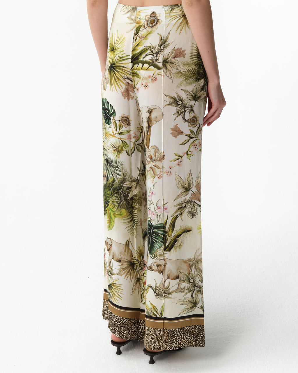 Savannah-Print Chiffon Pants