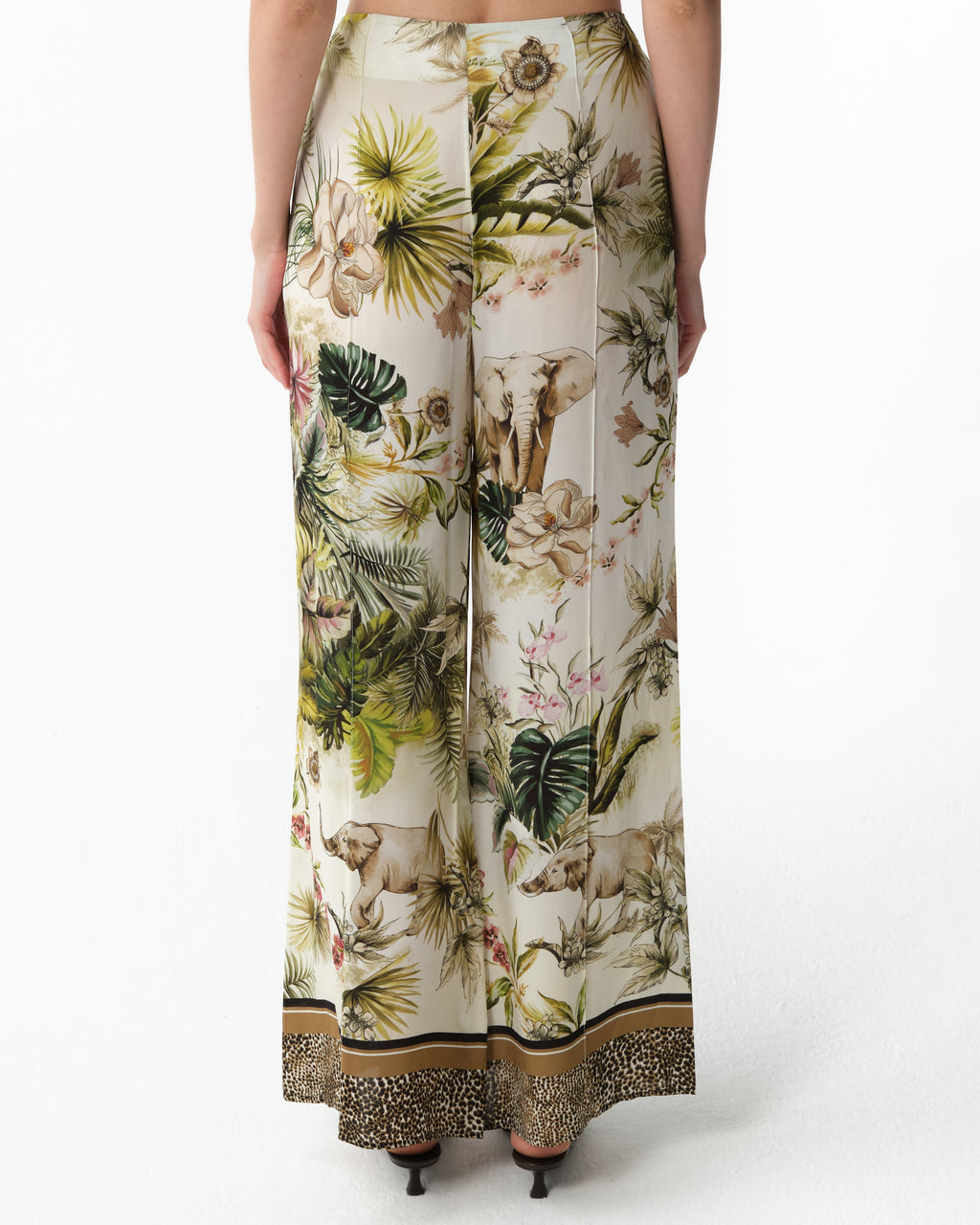 Savannah-Print Chiffon Pants
