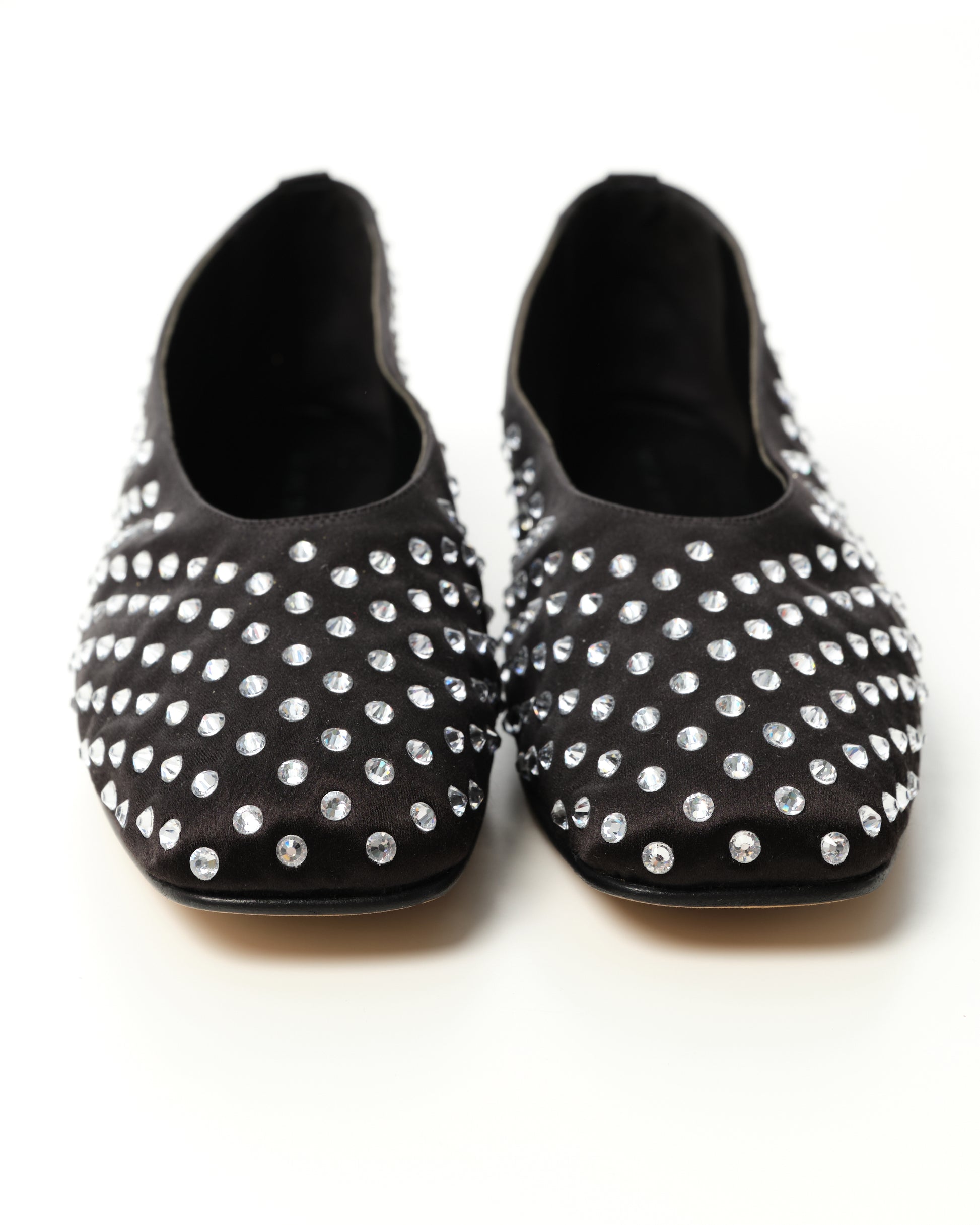 Crystal-Embellished Ballerina Shoes