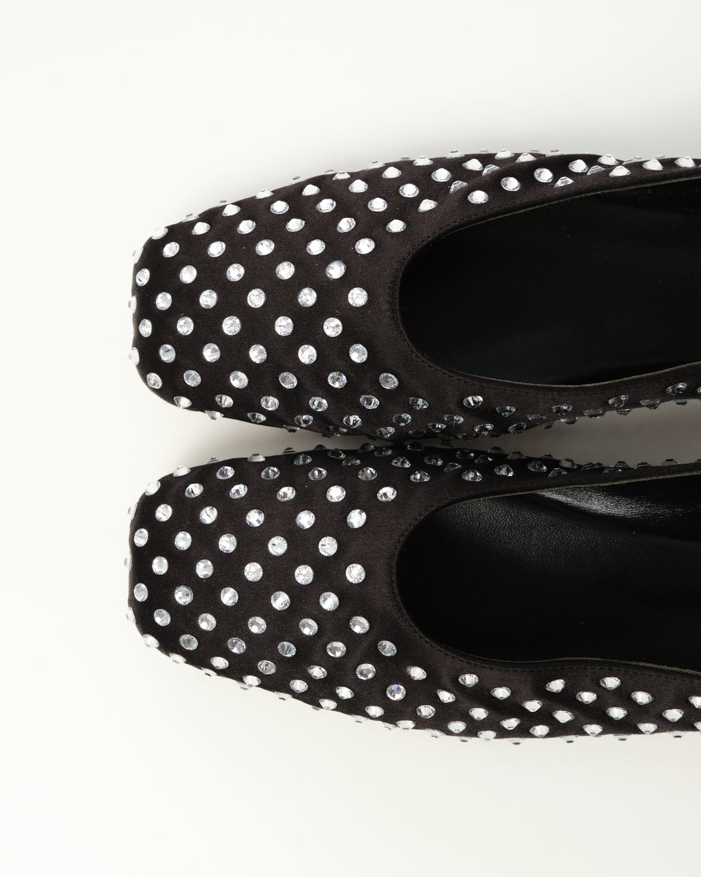 Crystal-Embellished Ballerina Shoes
