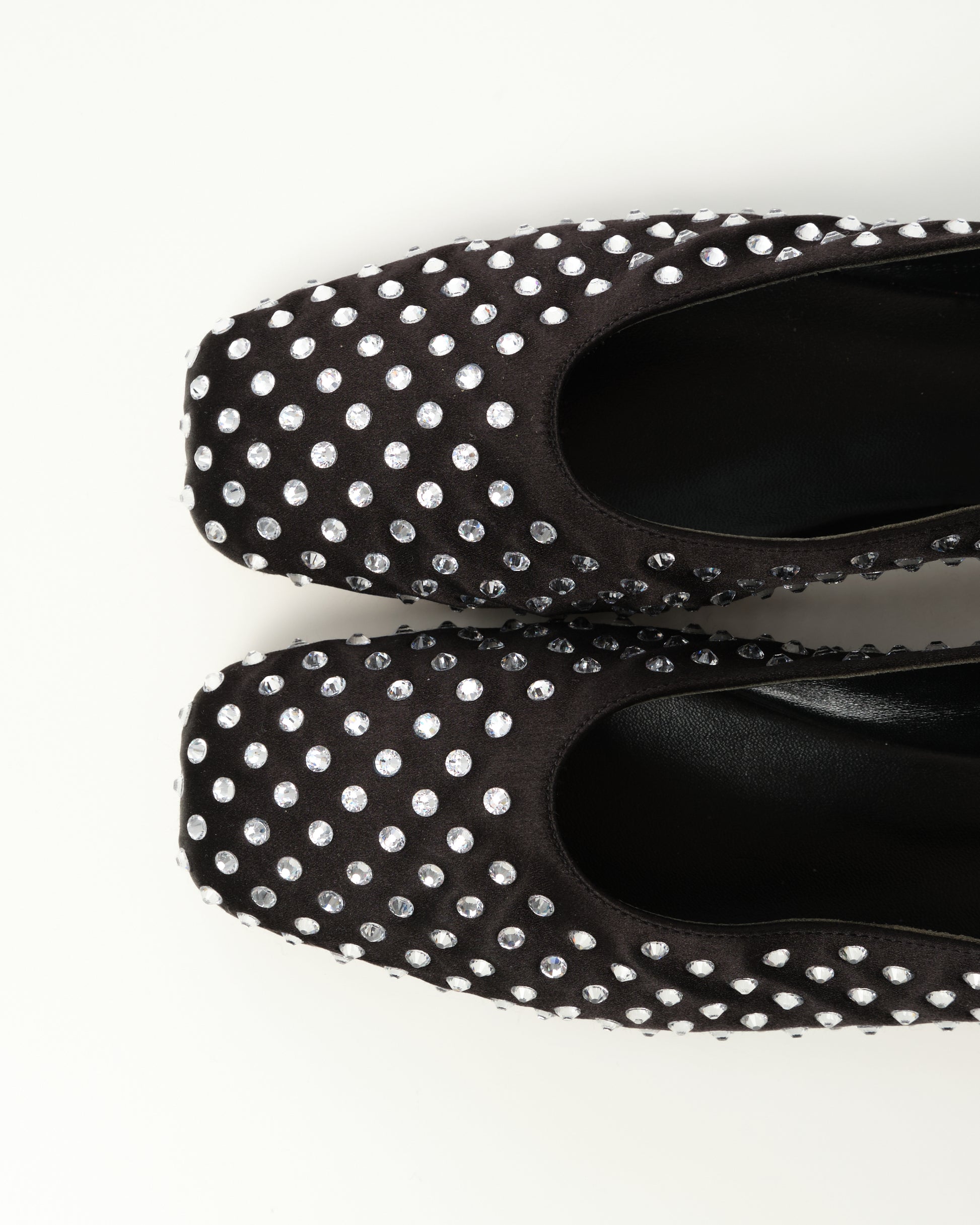 Crystal-Embellished Ballerina Shoes