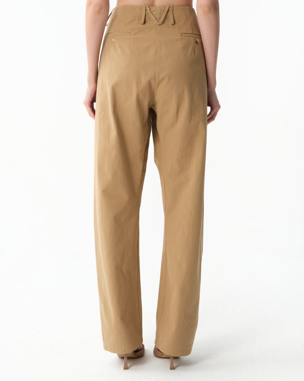 Cotton Wide-Leg Trousers