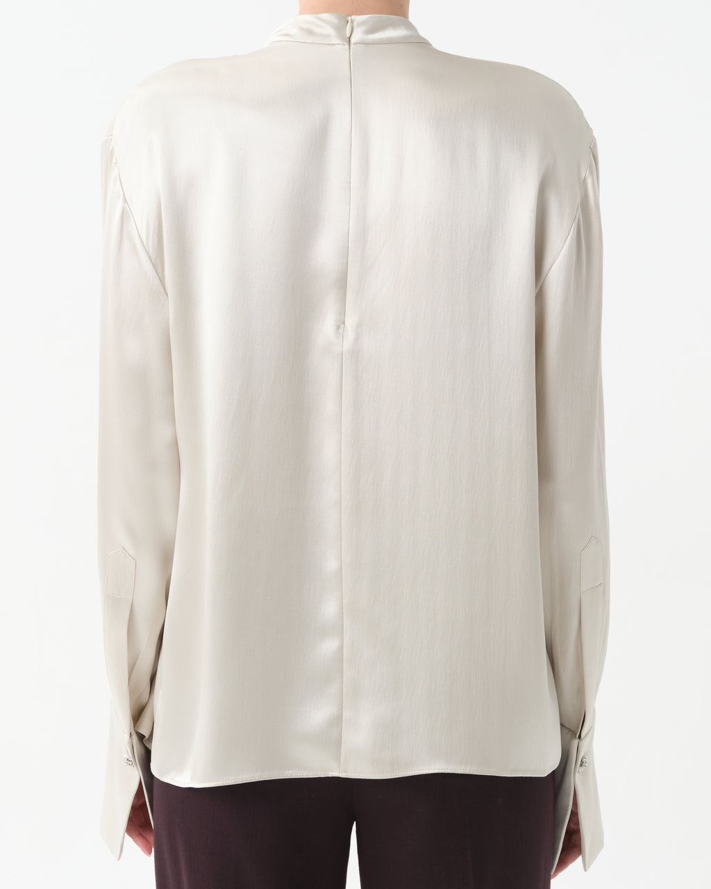 Draped Silk Blouse