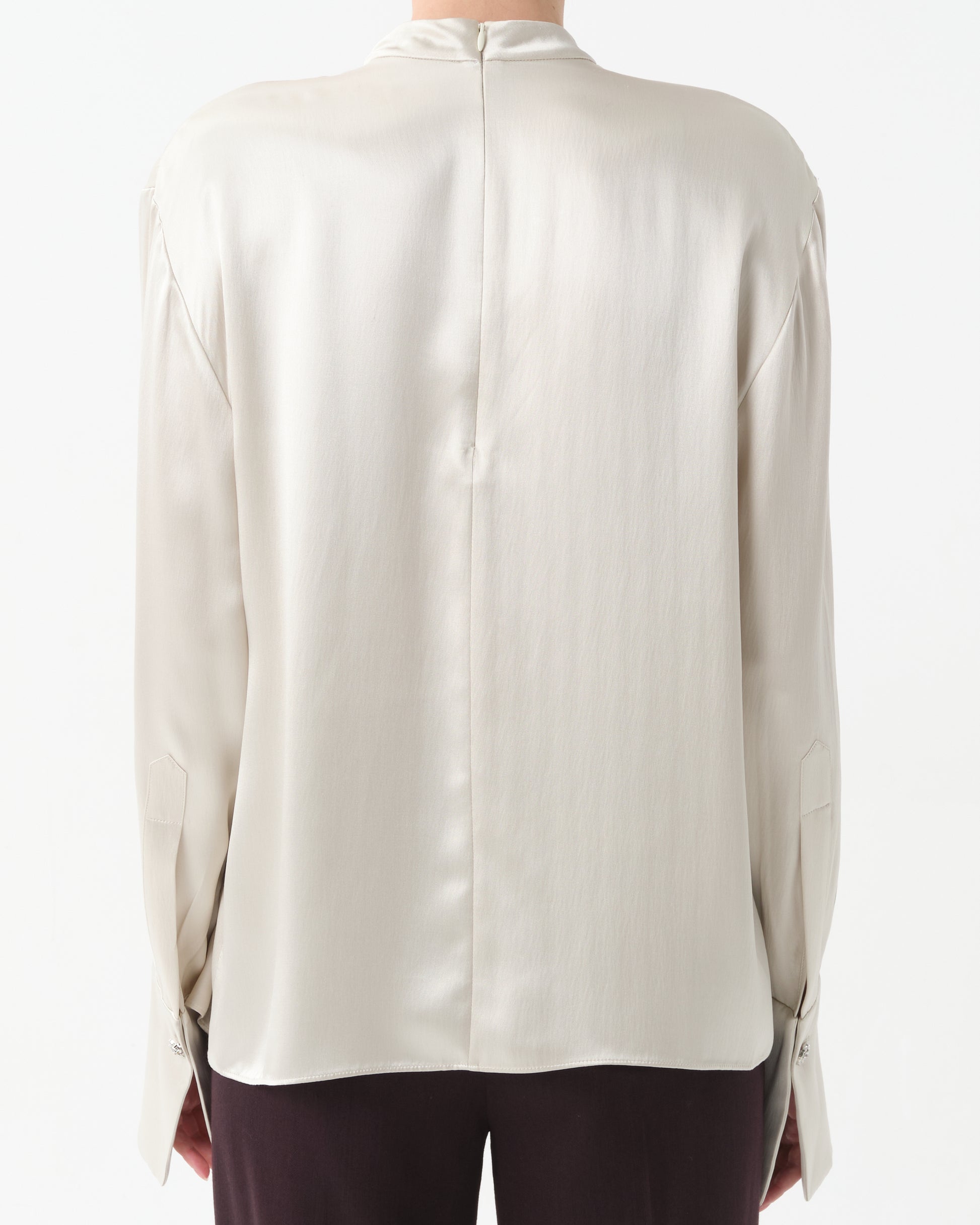 Draped Silk Blouse