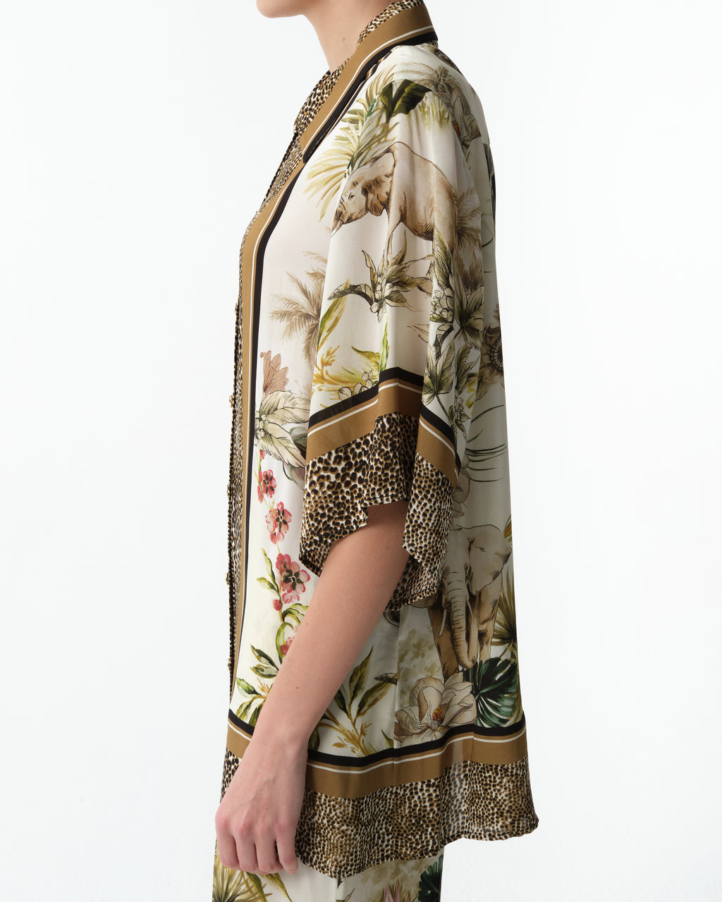 Savannah-Print Chiffon Shirt