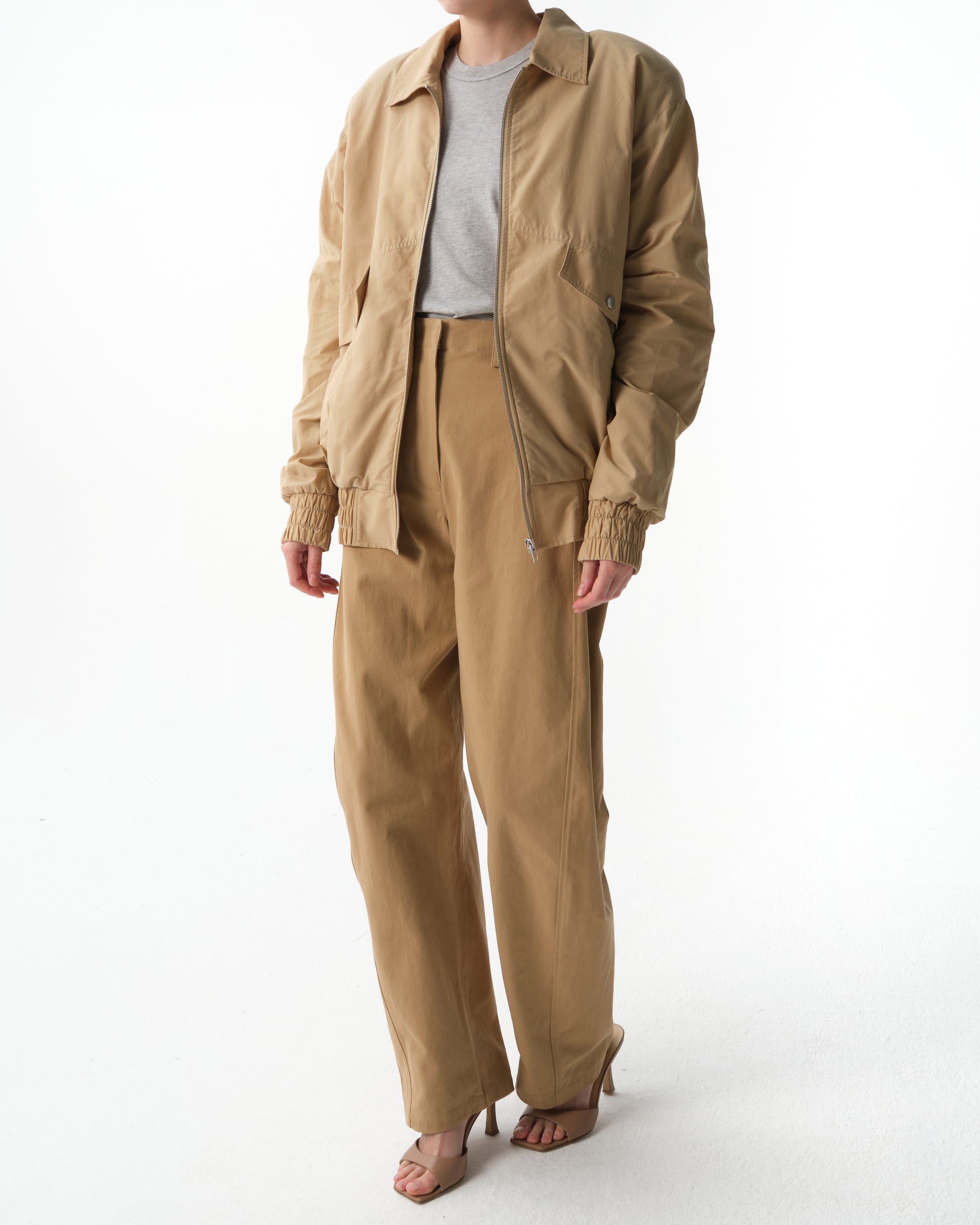 Cotton Wide-Leg Trousers