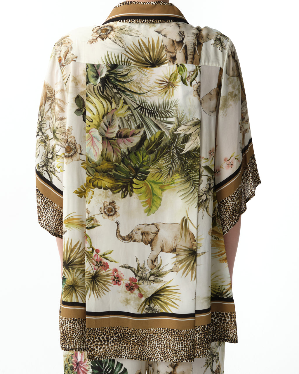 Savannah-Print Chiffon Shirt