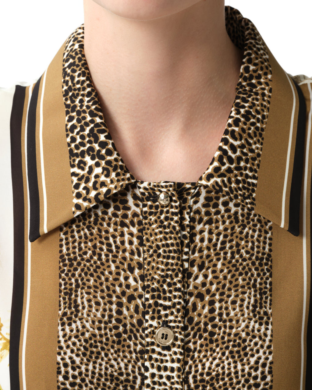 Savannah-Print Chiffon Shirt