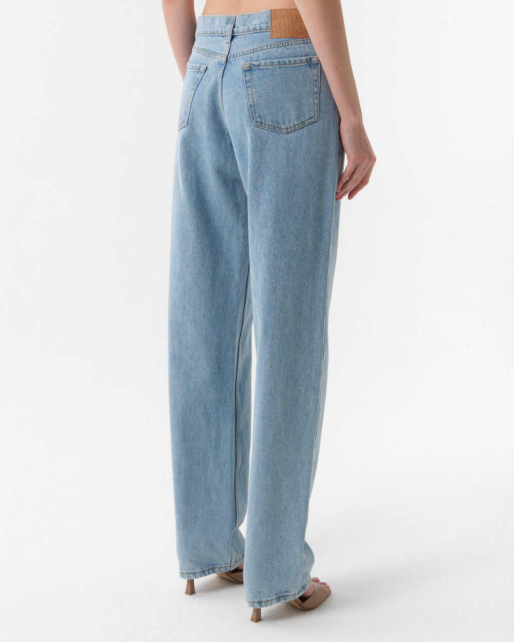 Straight-Leg Denim Pants
