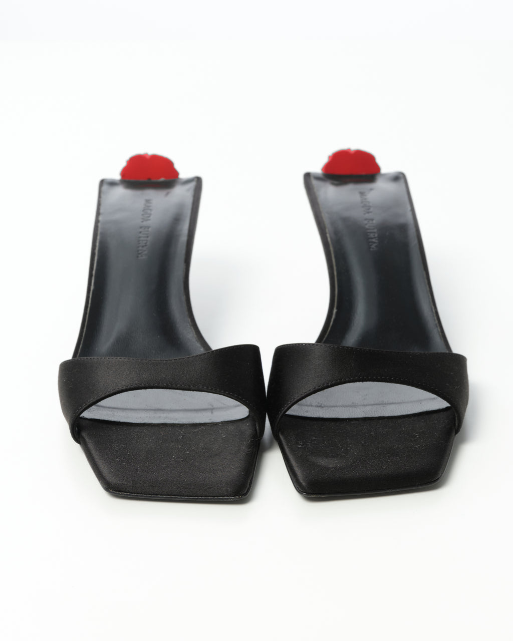 Embellished Satin Mules