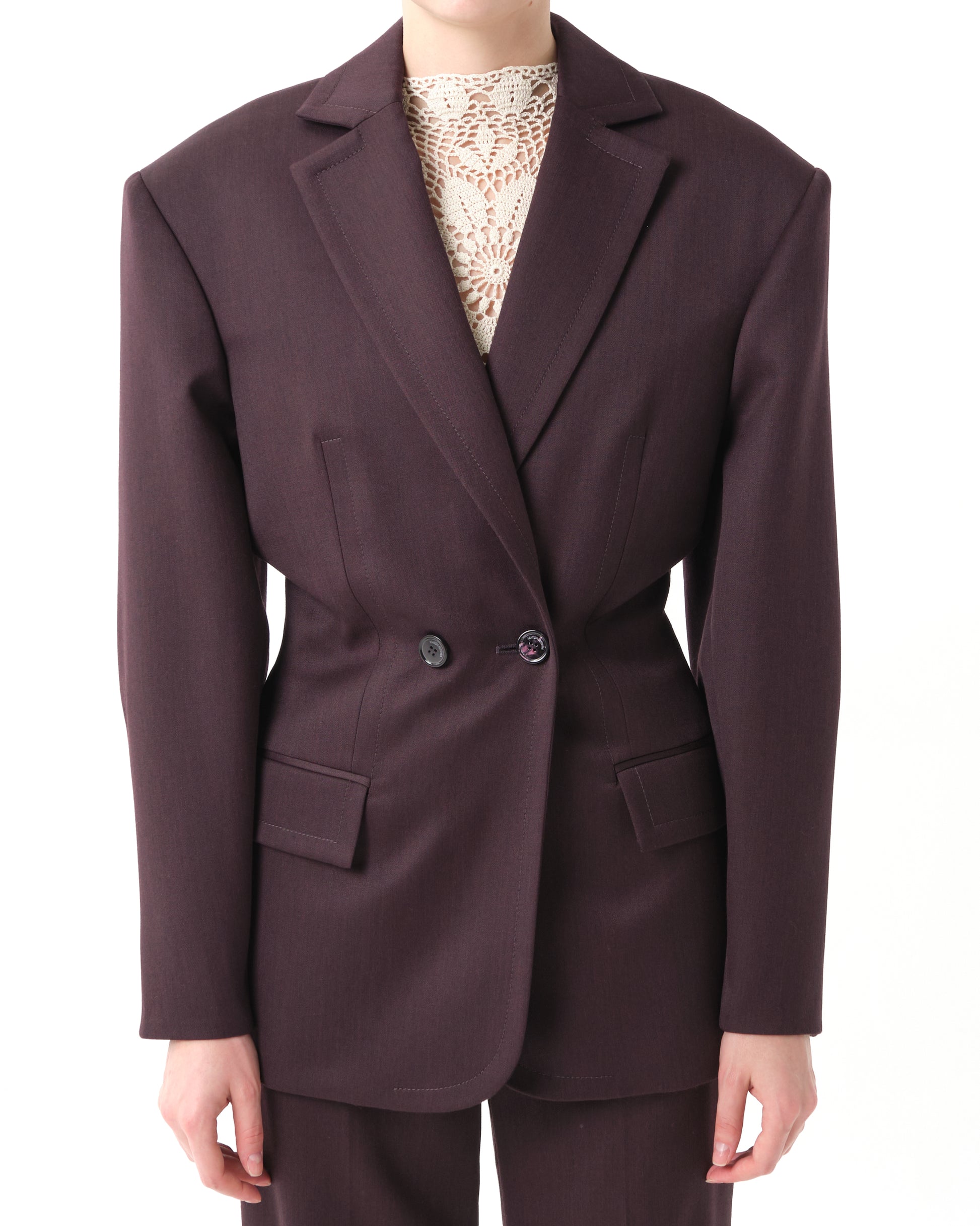 Double-Breasted Pinstripe-Detail Blazer