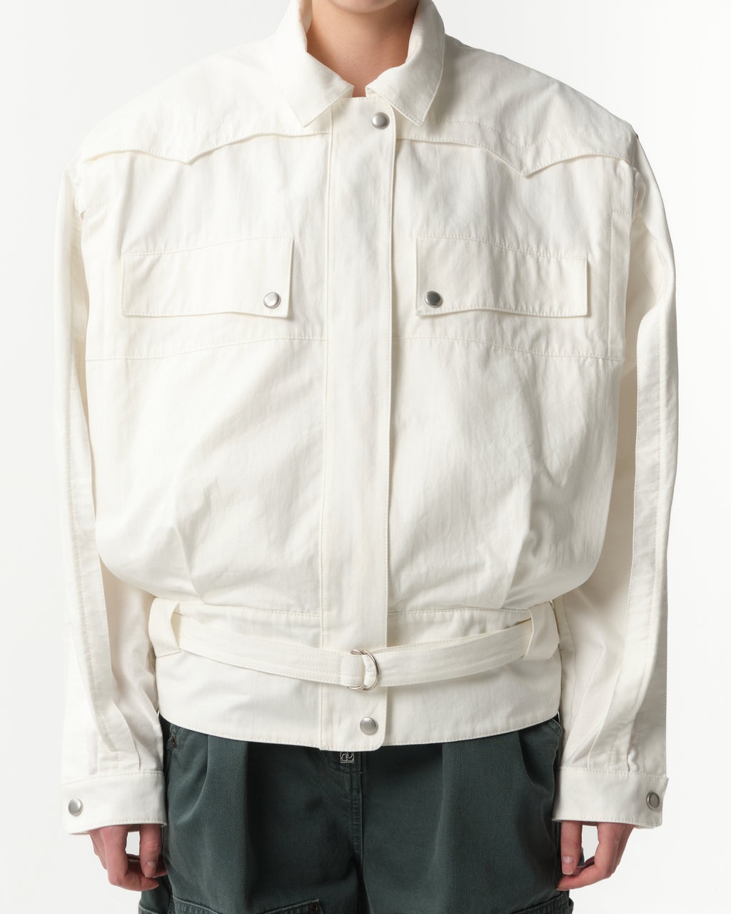 Belted Bomber Jacket