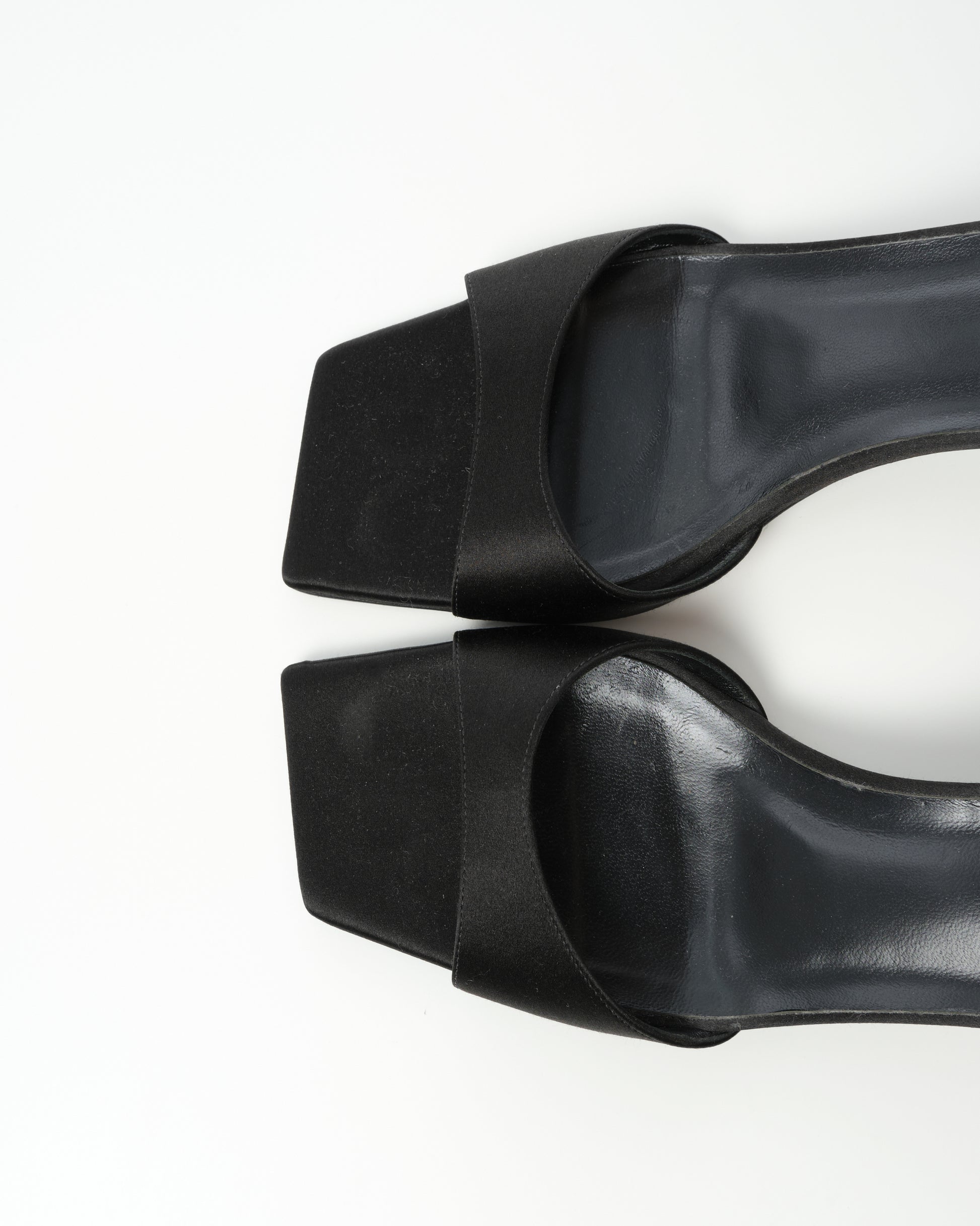 Embellished Satin Mules