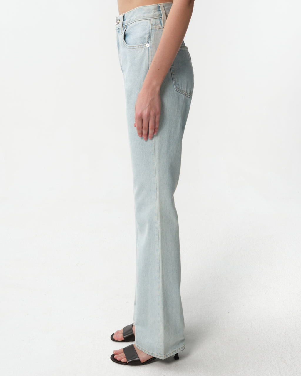 High-Waisted Bootcut Jeans