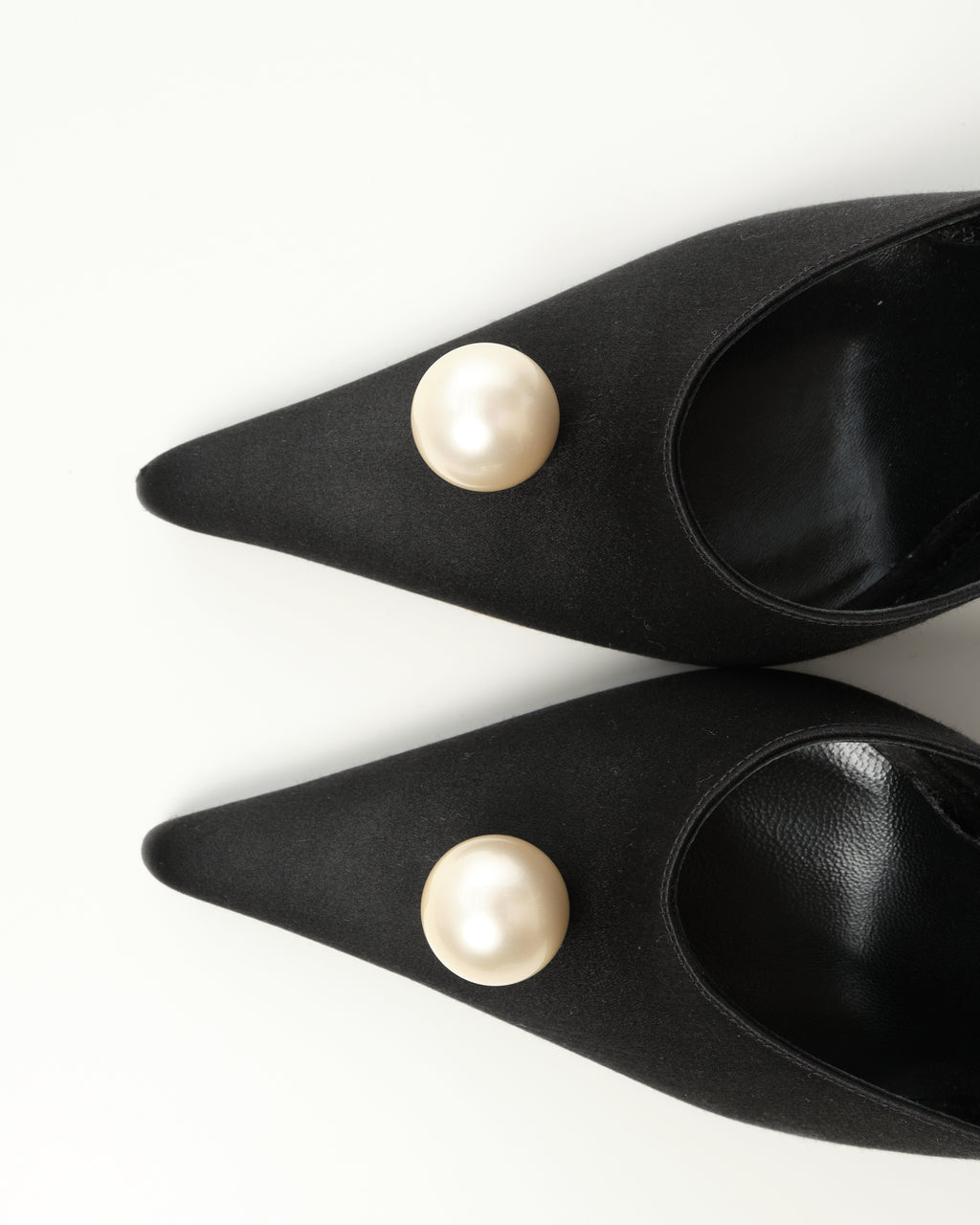 Faux-Pearl Embellished Mules