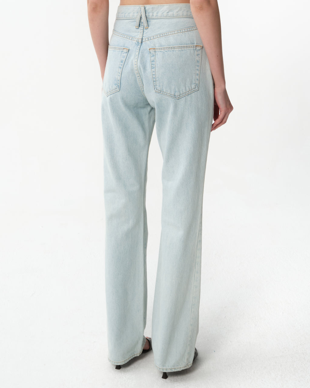 High-Waisted Bootcut Jeans
