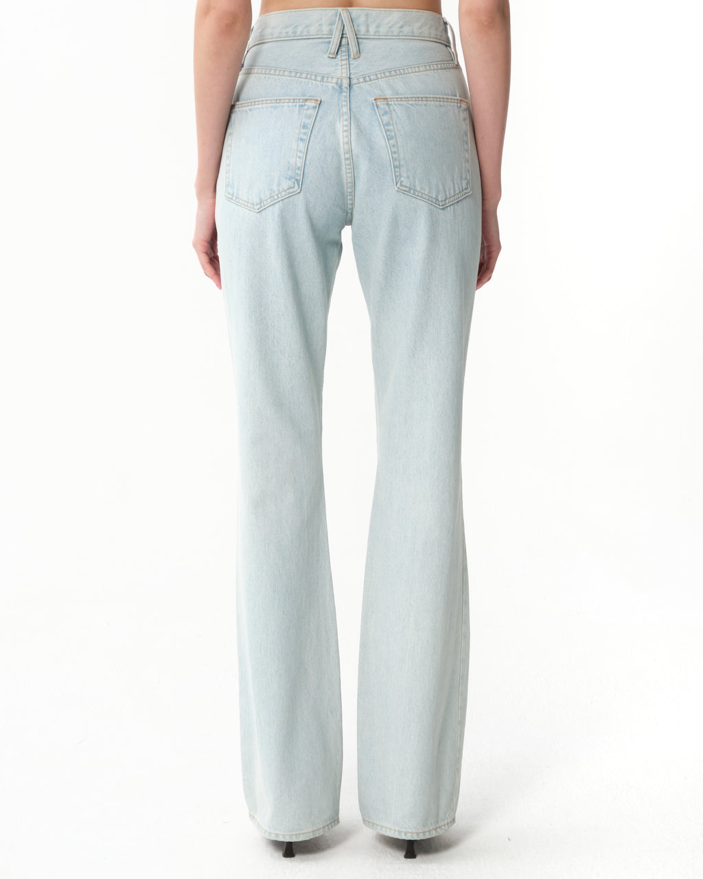 High-Waisted Bootcut Jeans