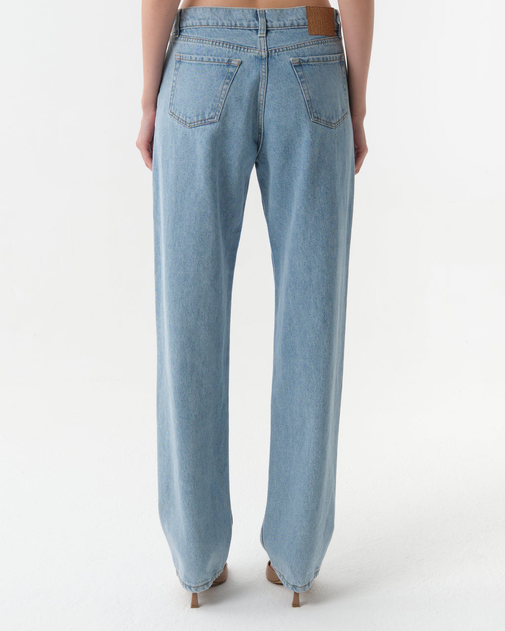 Straight-Leg Denim Pants