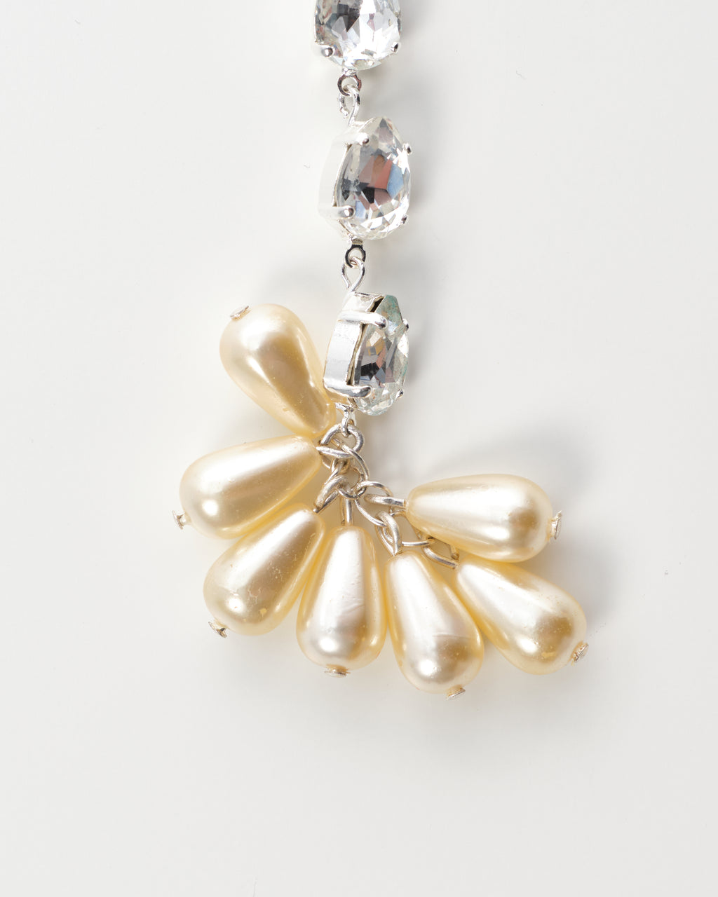 Asymmetrical Crystal Fringe Earrings