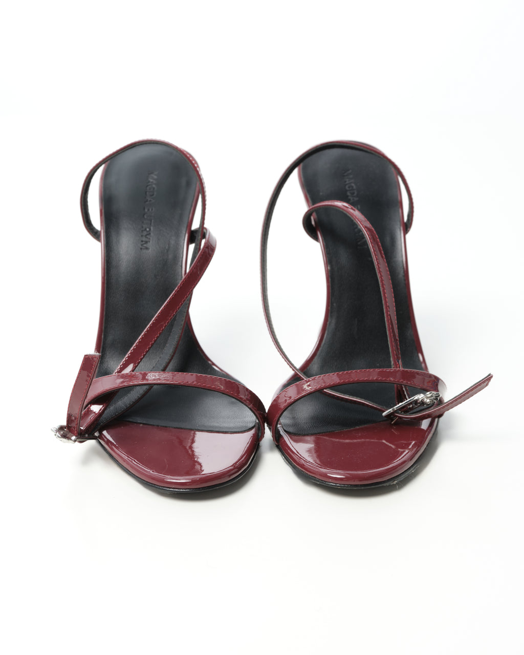 Patent-Leather Wedge Sandals