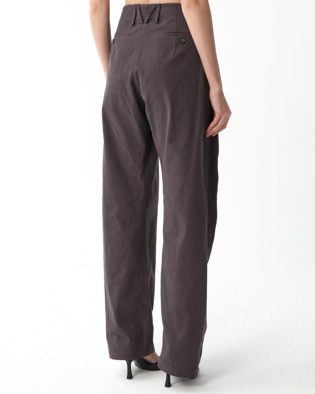 Cotton Wide-Leg Trousers