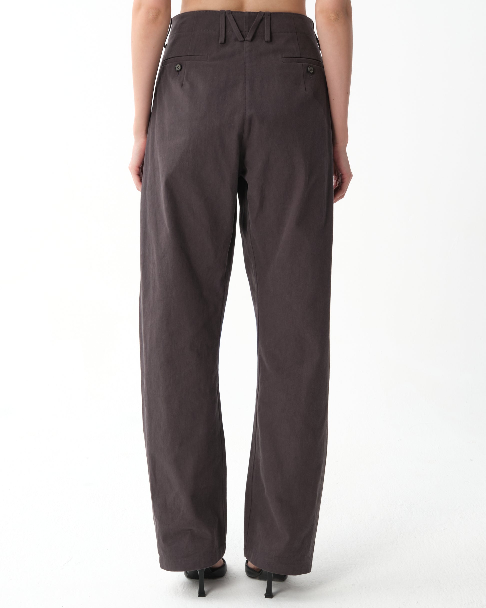 Cotton Wide-Leg Trousers