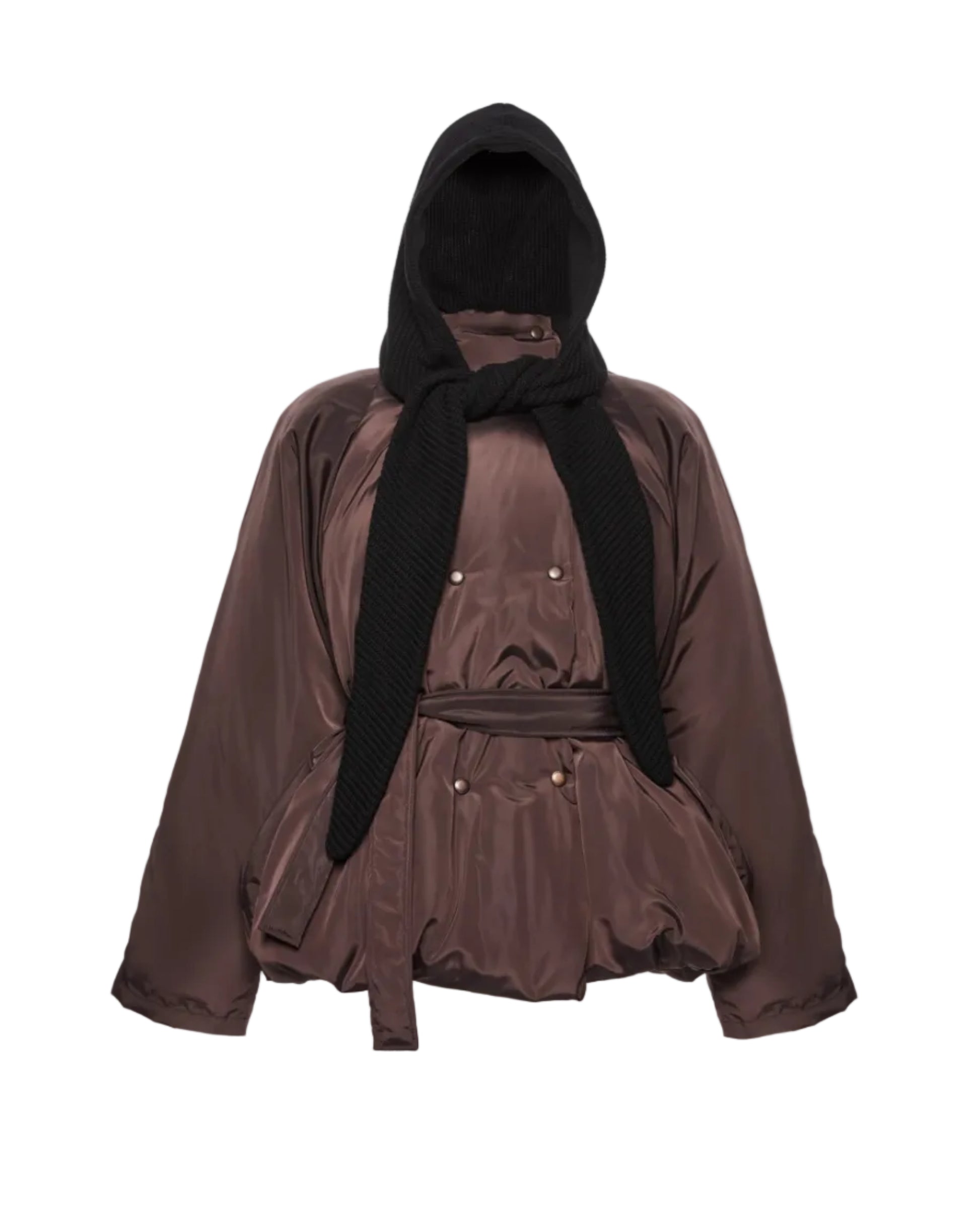 Knit Hood Puffer Jacket