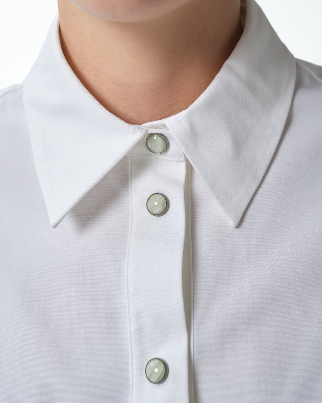 Cropped Poplin Shirt