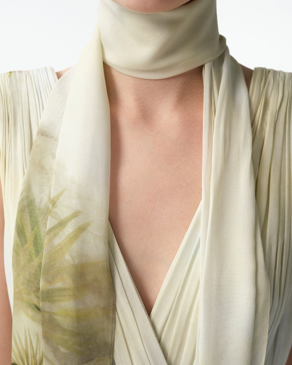 Printed Chiffon Long Dress