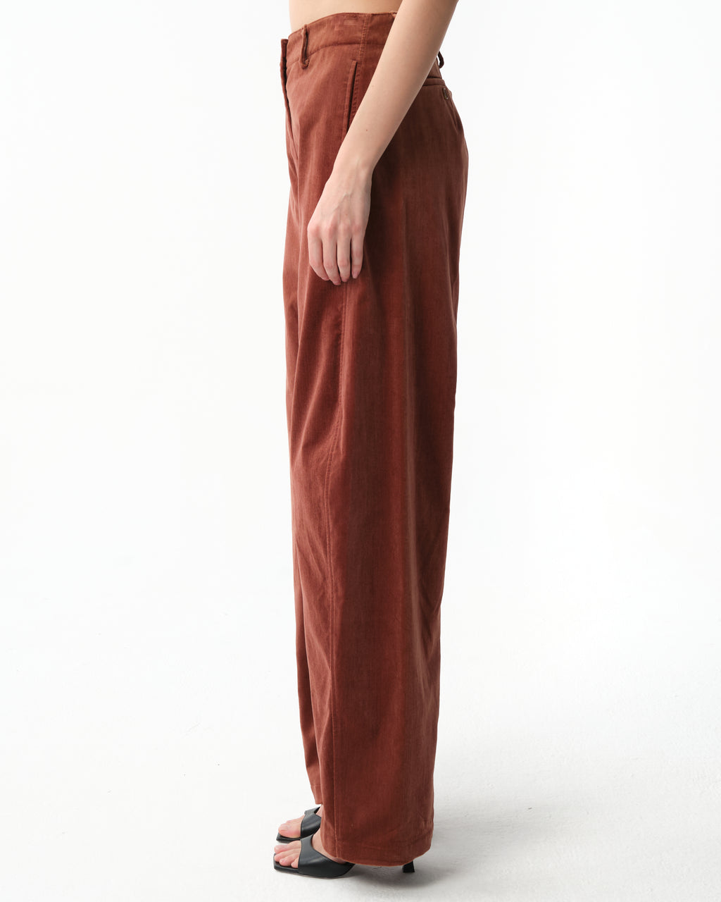 High-Rise Corduroy Wide-Leg Pants